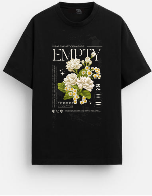 Empty Floral Fusion T-Shirt | 190 GSM