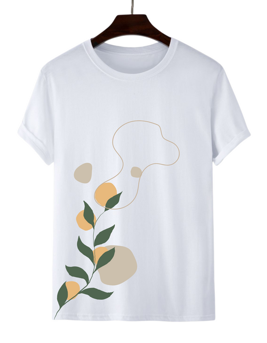 Leaf design tee | 190 GSM