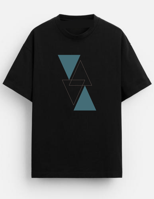 Geometric Triangle T-Shirt | 190 GSM