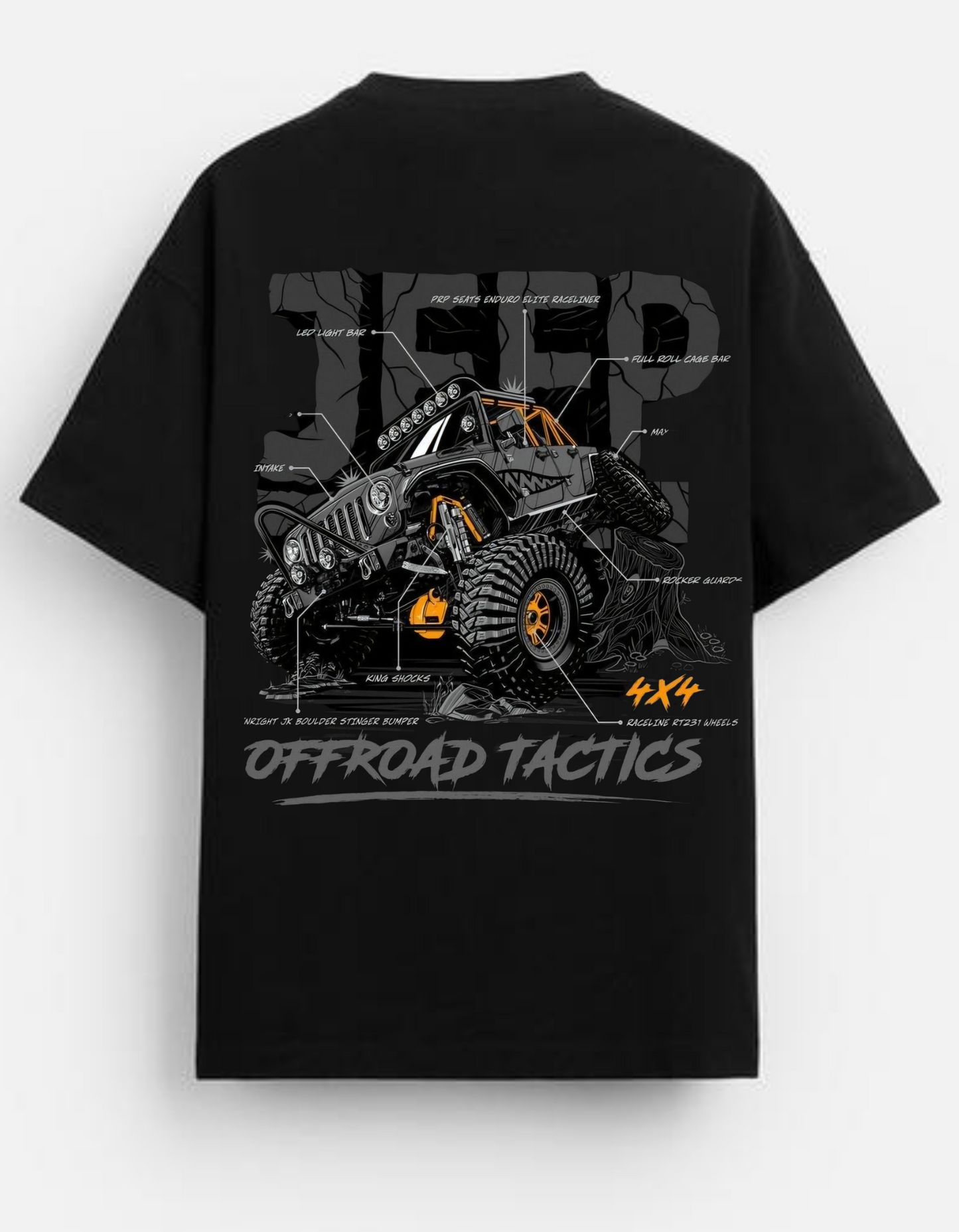 4x4 Off-Road Tactics T-Shirt | 190 GSM