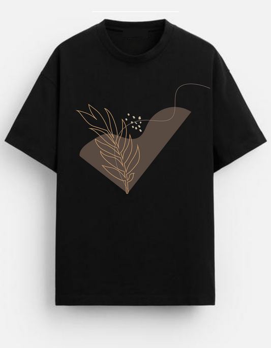 Minimalist Botanical Tee | 190 GSM
