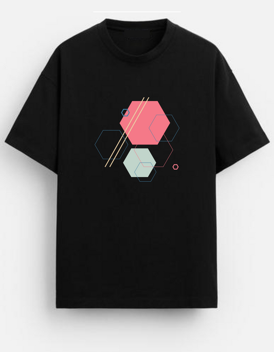 Minimalist Geometric Abstract Tee | 190 GSM
