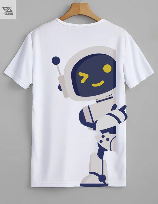 Classic Plain White T-Shirt - Minimalist Style - NAAZFIT