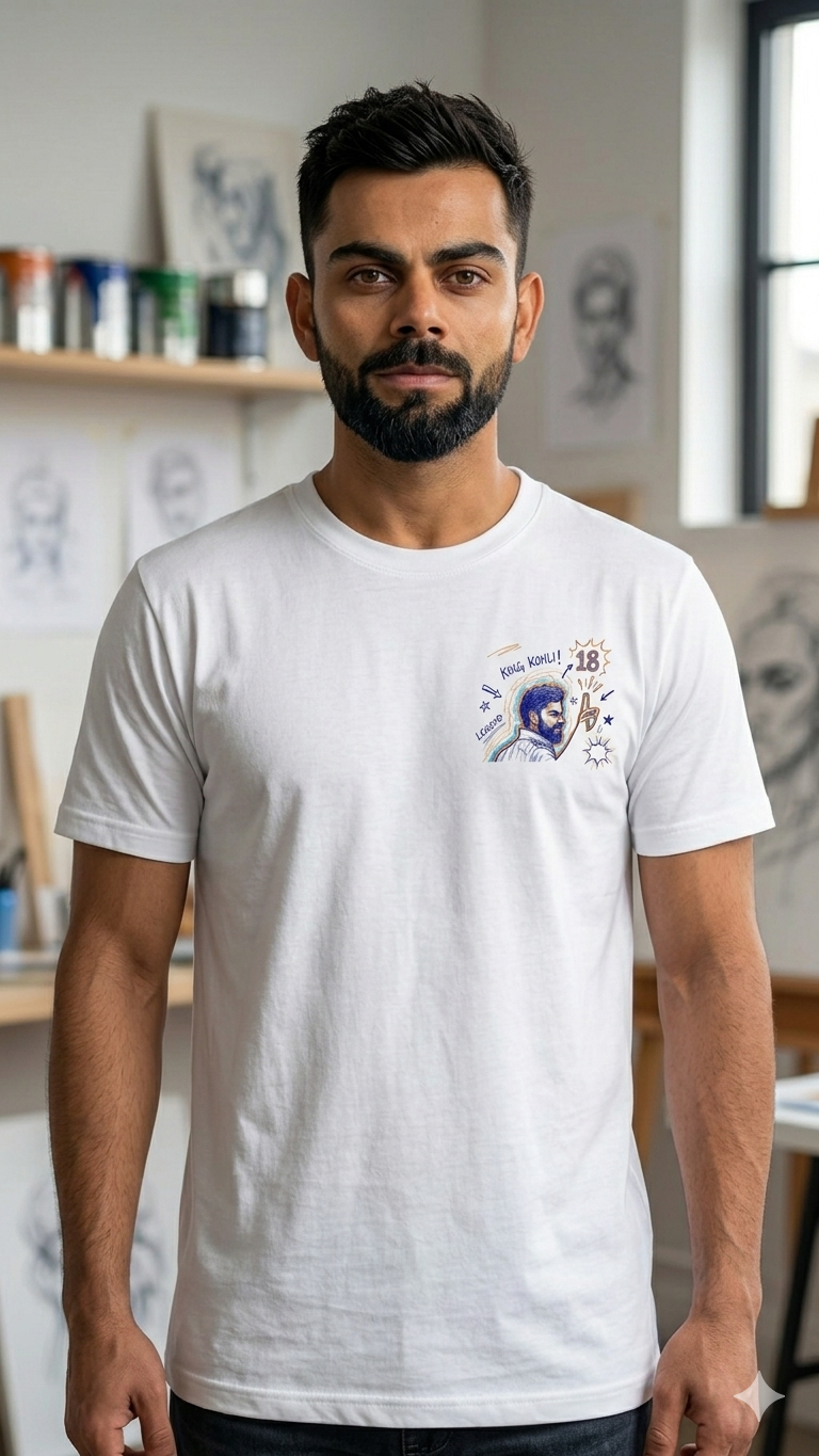 T with Leaf Tee | 190 GSM