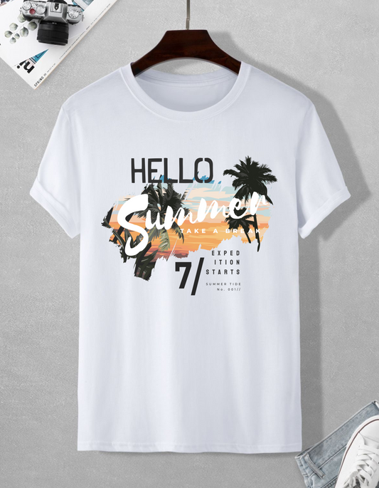 Hello Summer Tee | 190 GSM