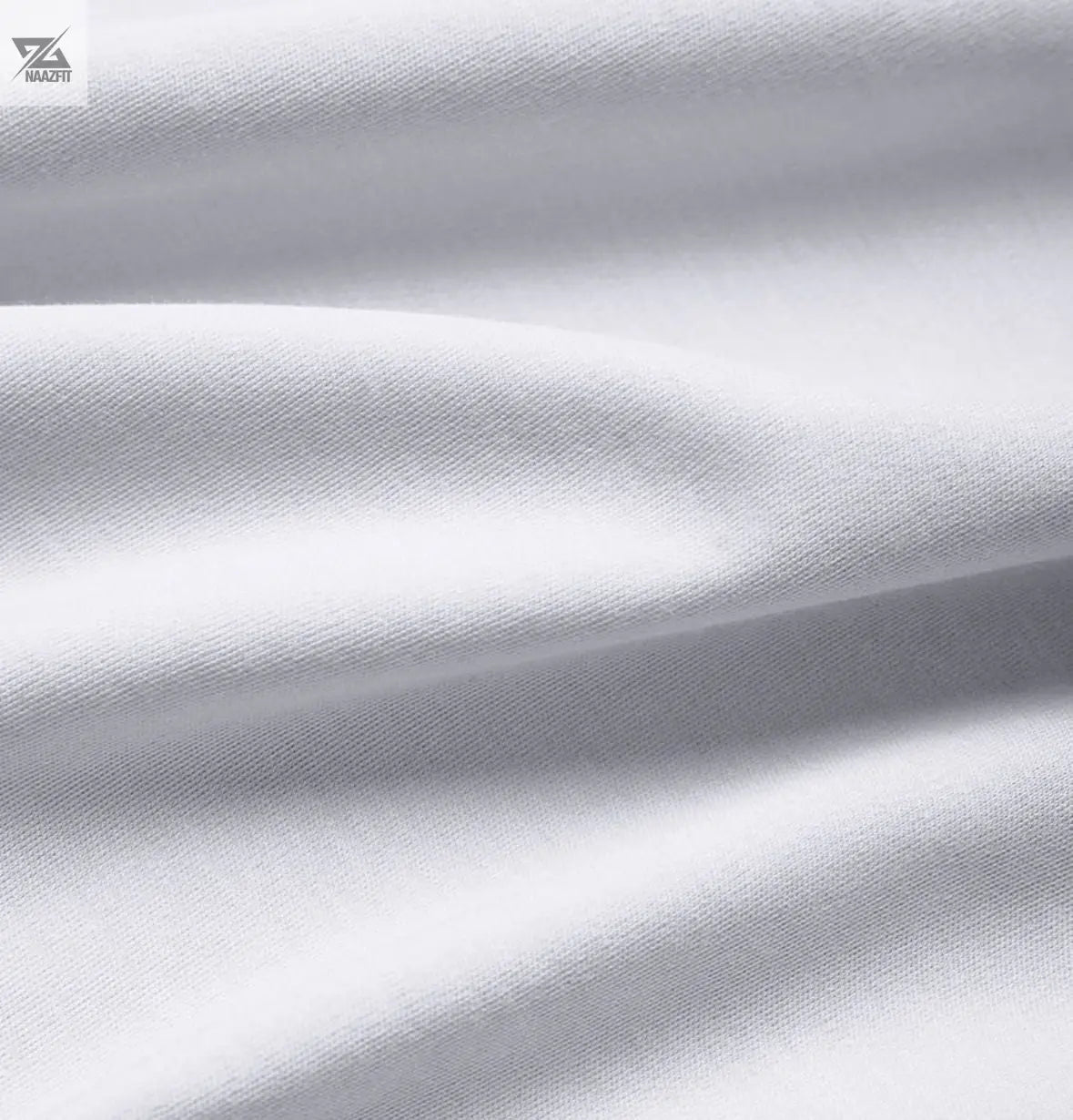 White T-Shirt with Newspaper Print Design - Trendy and Stylish - NAAZFIT