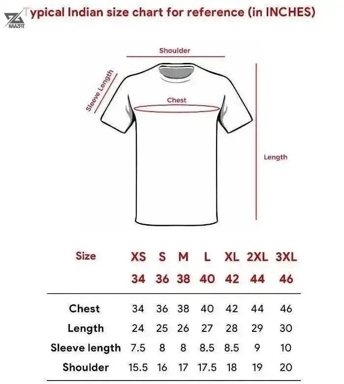 naazfit tshirt tee